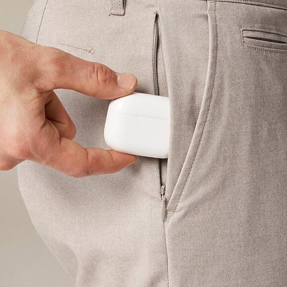 J. Crew 770 Straight fit tech oxford pant BX186 33/32 Khaki - Picture 4 of 9